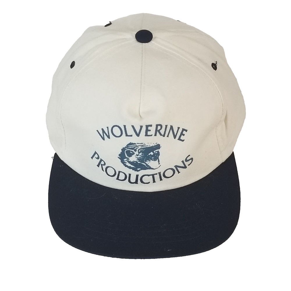 Point Blank Cap Men OS White Wolverine Productions Snapback Vintage Adjustable